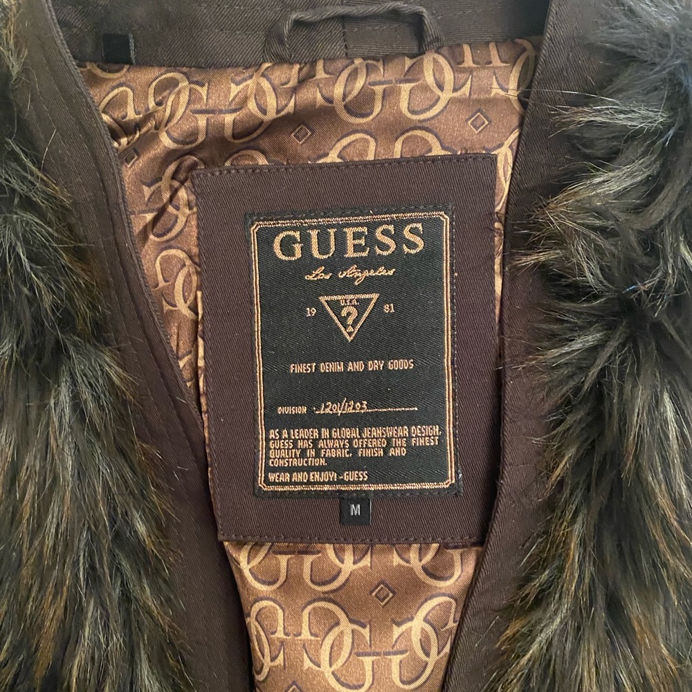 Fur vest, with detail on end.